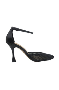 Mesh Kid Leather Pump
