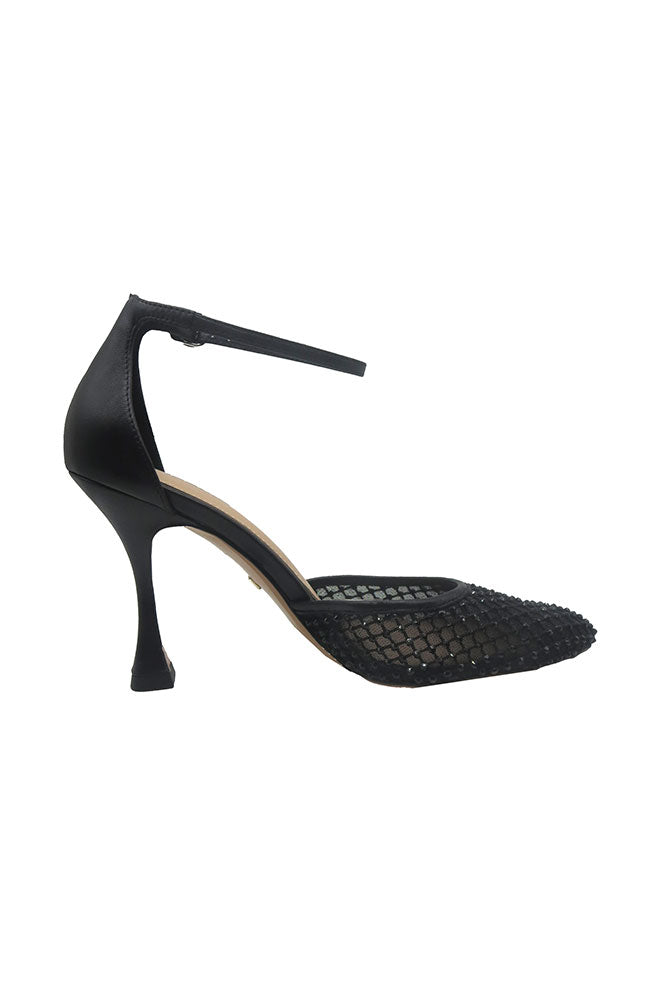 Mesh Kid Leather Pump