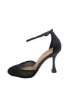 Mesh Kid Leather Pump