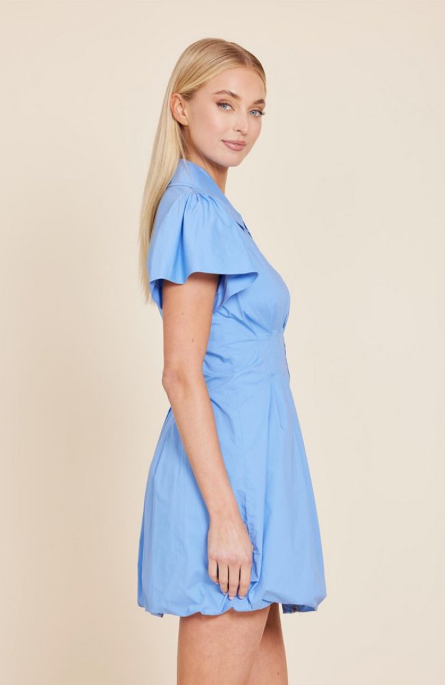 Poplin Zip Bubble Dress