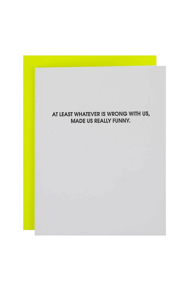 At Least What is Wrong Card