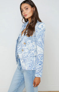 Marie Blazer Decorated Paisley