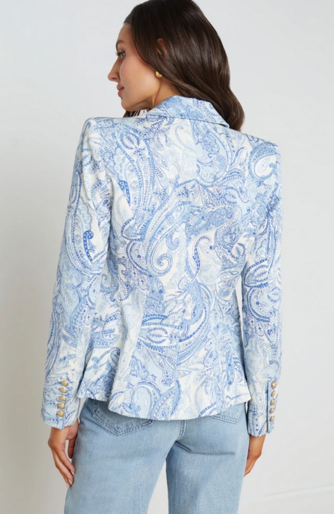 Marie Blazer Decorated Paisley