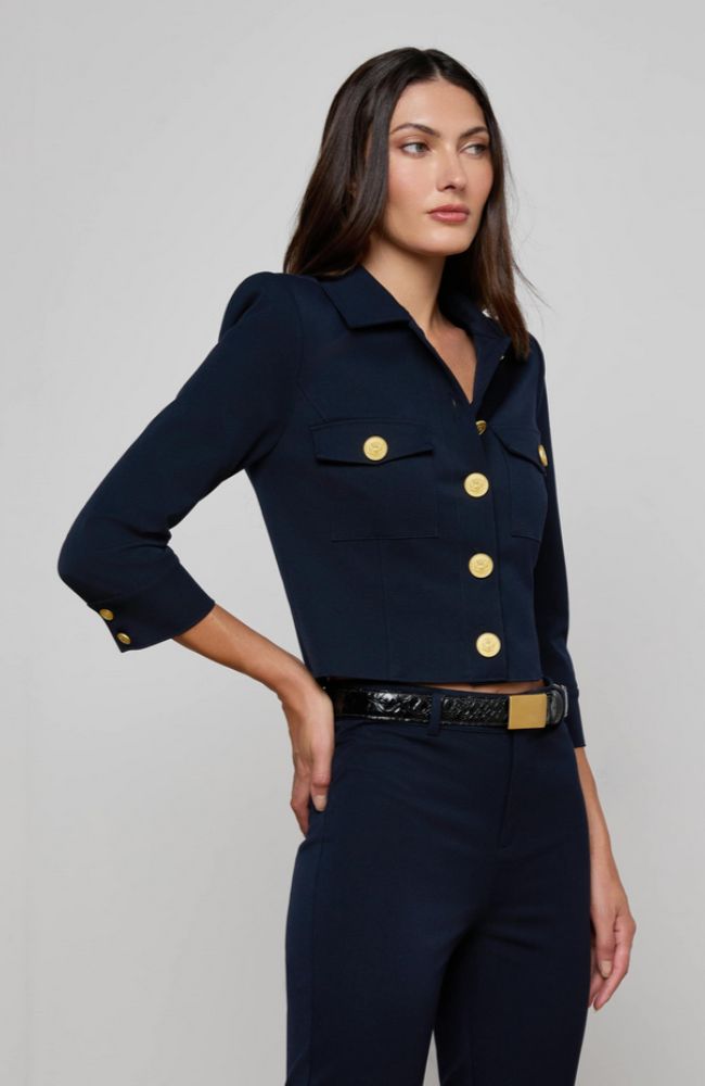 Kumi Cropped Fitted Jacket