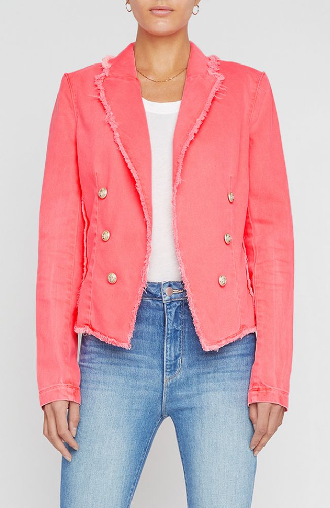 Wayne Crop Fray Jacket