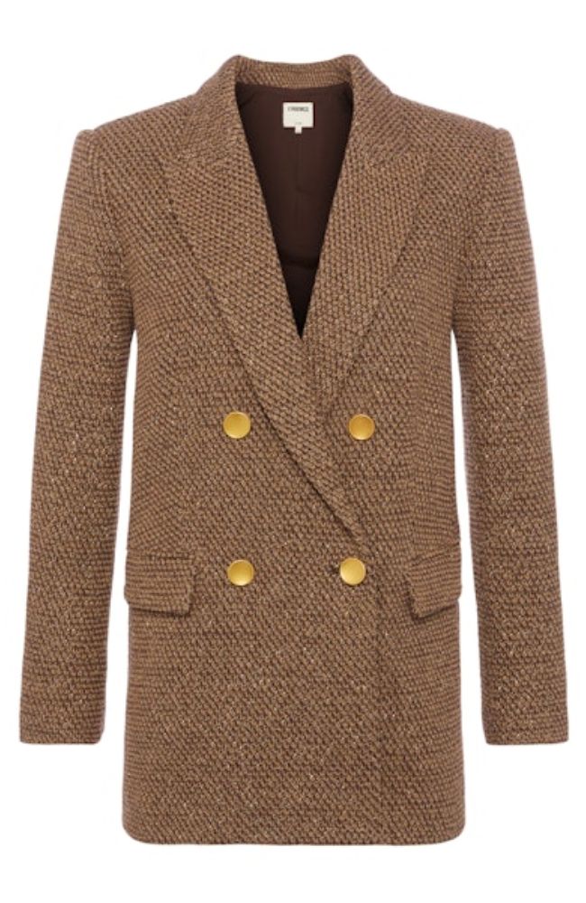 Riva Knit Double Breasted Blazer