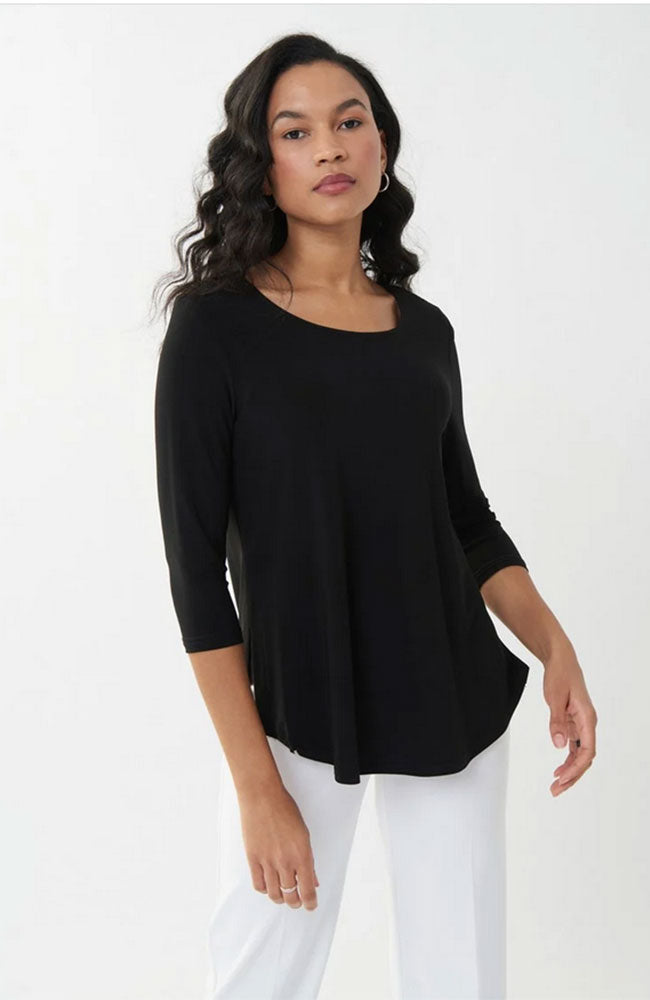 Classic 3/4 Sleeve Side Slit Tee