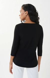 Classic 3/4 Sleeve Side Slit Tee