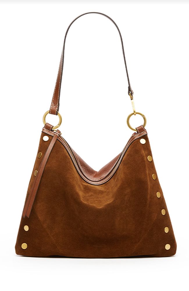 Large Kyle Bag in Cinnamon Suede