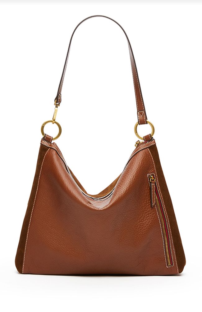 Large Kyle Bag in Cinnamon Suede