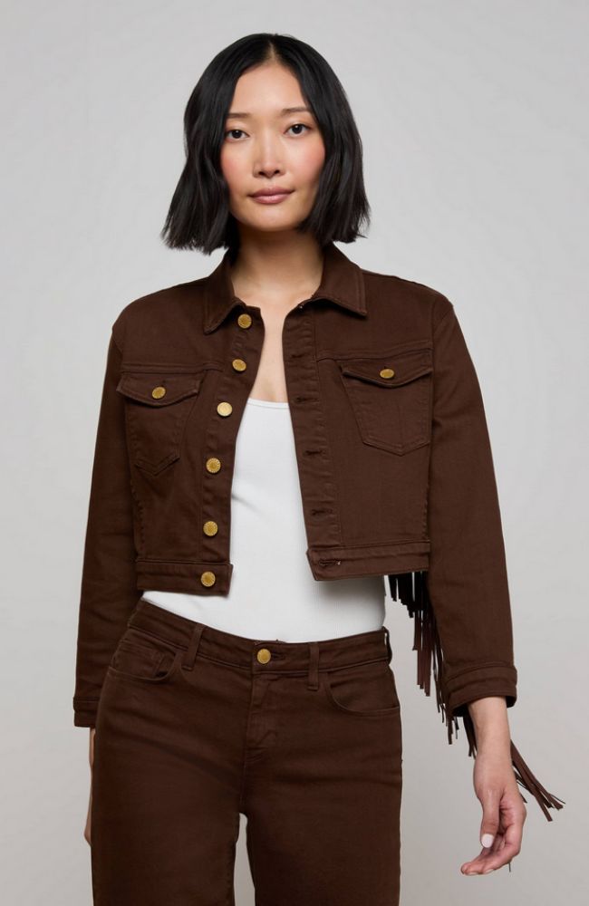 Koda Crop Jacket Fringe