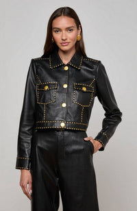 Winsome Crop Studded Jacket