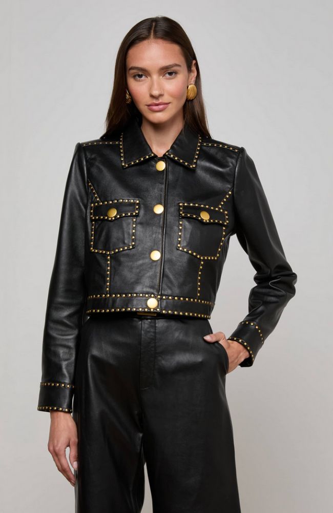 Winsome Crop Studded Jacket