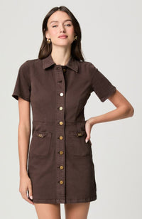 Clementine Dress in Chocolate