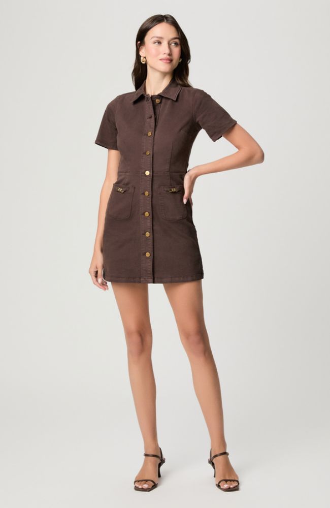 Clementine Dress in Chocolate