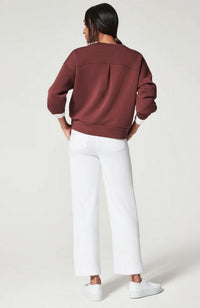Stretch Cropped Wide Leg Pant
