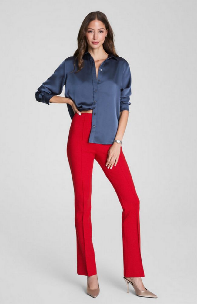Ponte Micro Flare in True Red