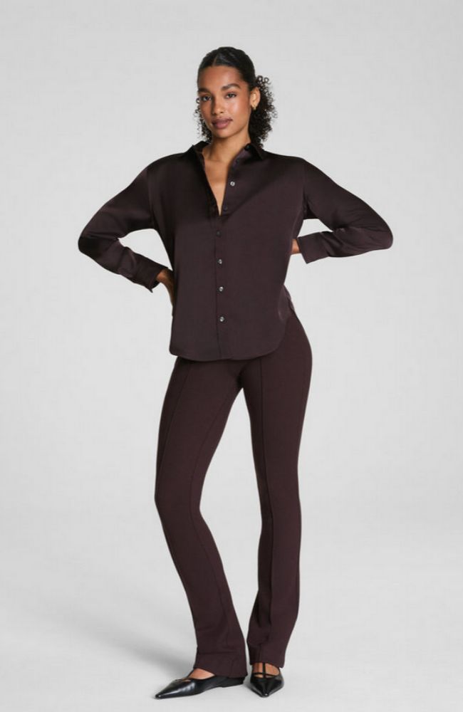 Ponte Micro Flare in Truffle Brown