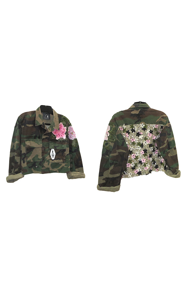 Camo Crop LS Pastel