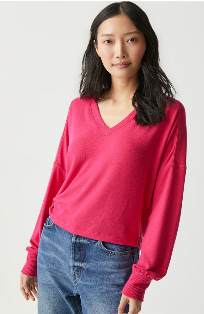 Vic Relaxed V-Neck Pullover