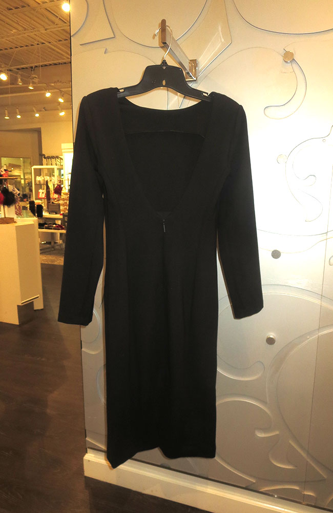 Long Sleeve Low Back Dress