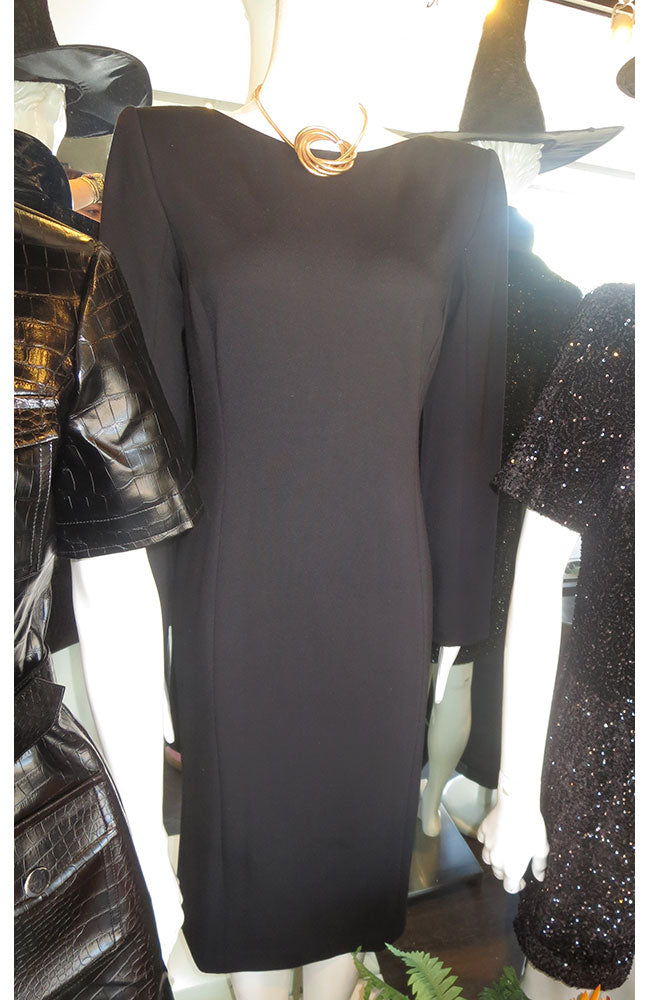 Long Sleeve Low Back Dress