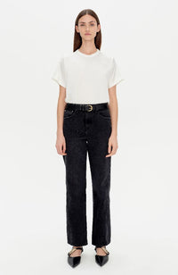 Addy SS Knit Back Tshirt