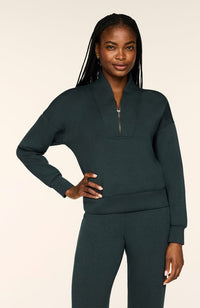Shawl Collar Half Zip Airessentials