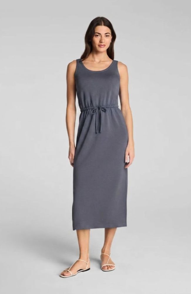 Drawstring Maxi Tank Dress
