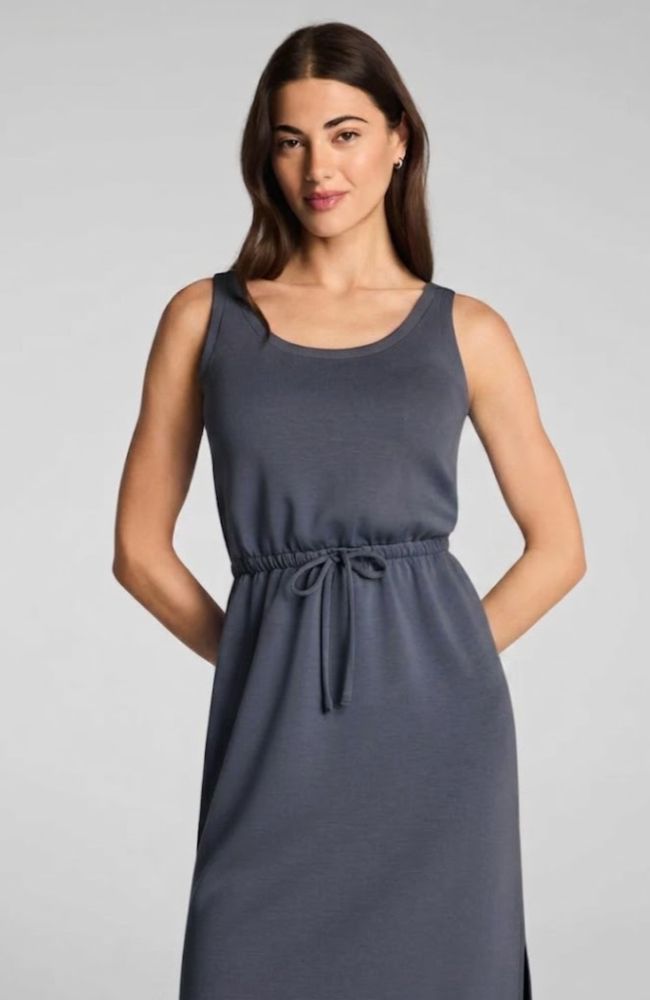 Drawstring Maxi Tank Dress