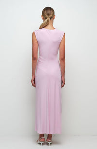 Acacia Draped Jersey Midi Dress