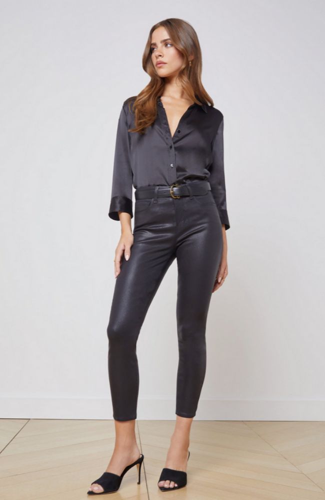 Margot HR Skinny Black Coated