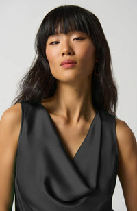 Cowl Neck Satin Top