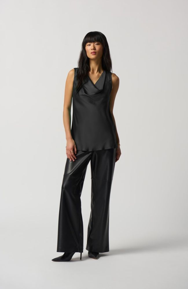 Cowl Neck Satin Top