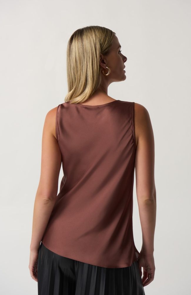 Cowl Neck Satin Top