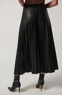 Pleated Faux-Leather Pant