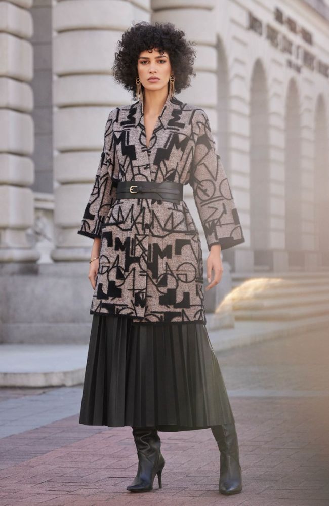 Pleated Faux-Leather Pant