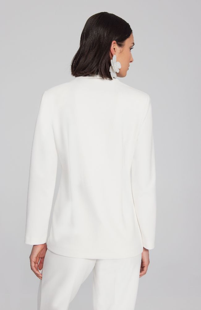 Scuba Crepe Fitted Blazer