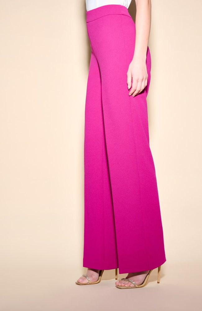 Scuba Crepe Wide Leg Pants in Opulence