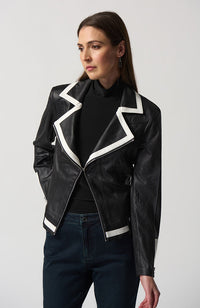 Moto Jacket in Black Vanilla