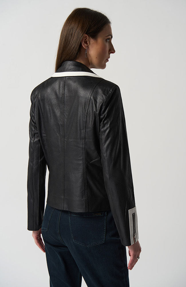 Moto Jacket in Black Vanilla