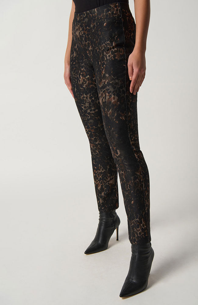 Animal Print Slim-Fit Jeans