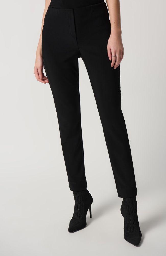 Bonded Silky Knit Slim Pants