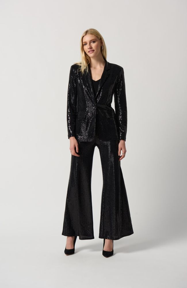 Knit Blazer with Notch Collar
