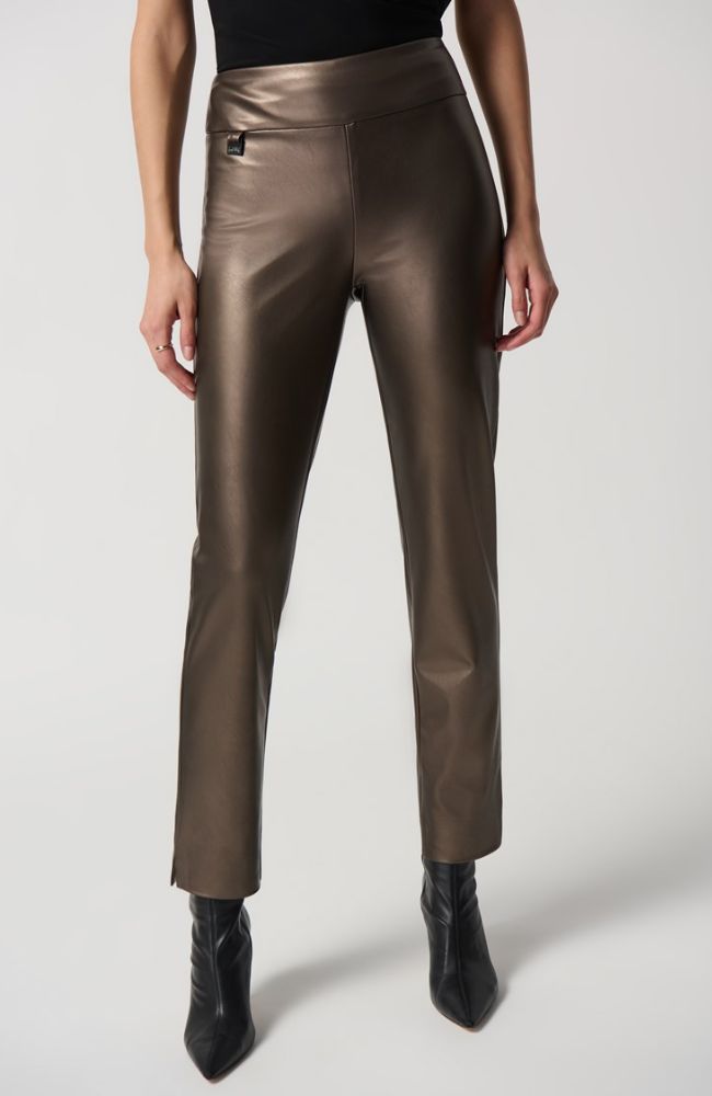 Metallic Faux Leather Pant