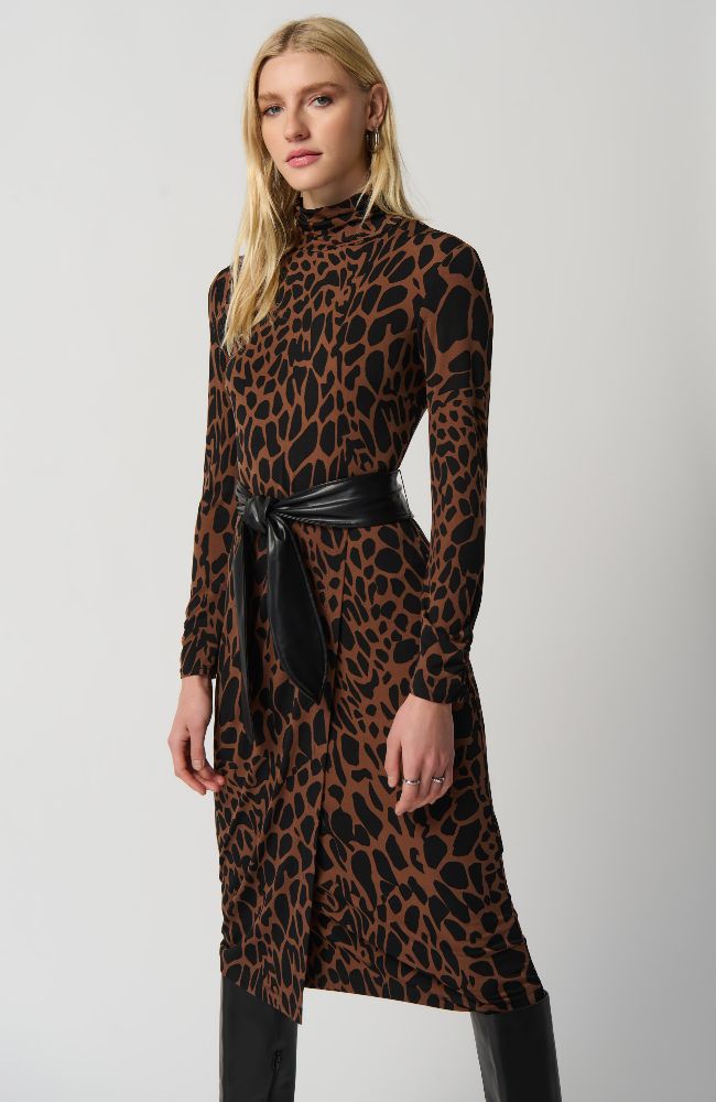 Animal Dress with Tie