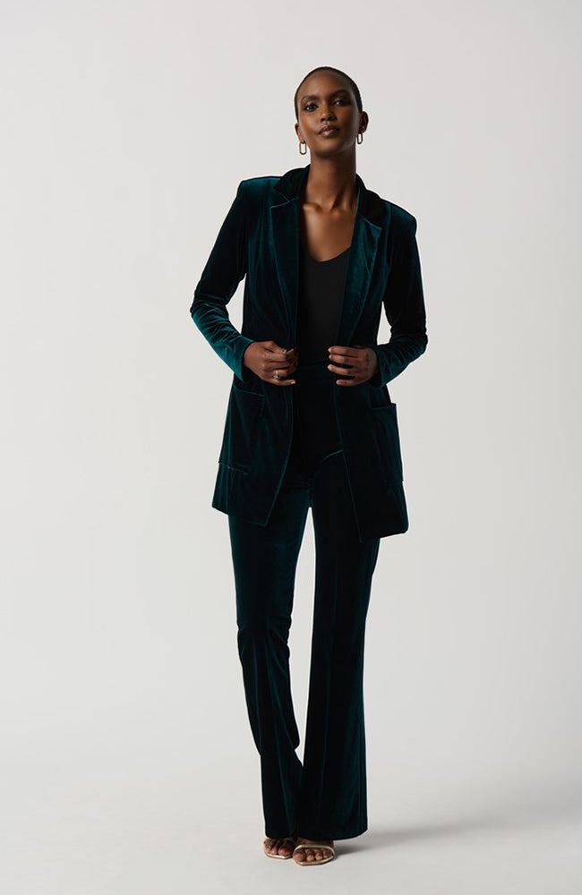 Velvet Flared Pull On Pants