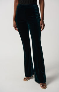 Velvet Flared Pull On Pants
