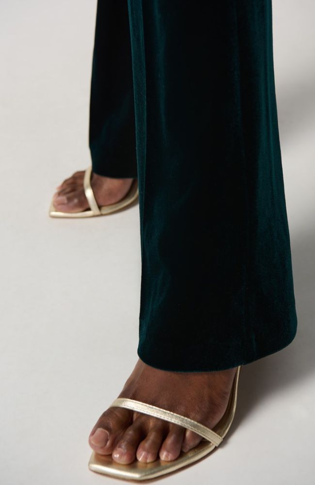 Velvet Flared Pull On Pants