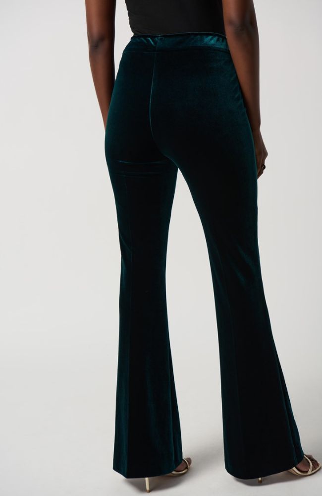 Velvet Flared Pull On Pants